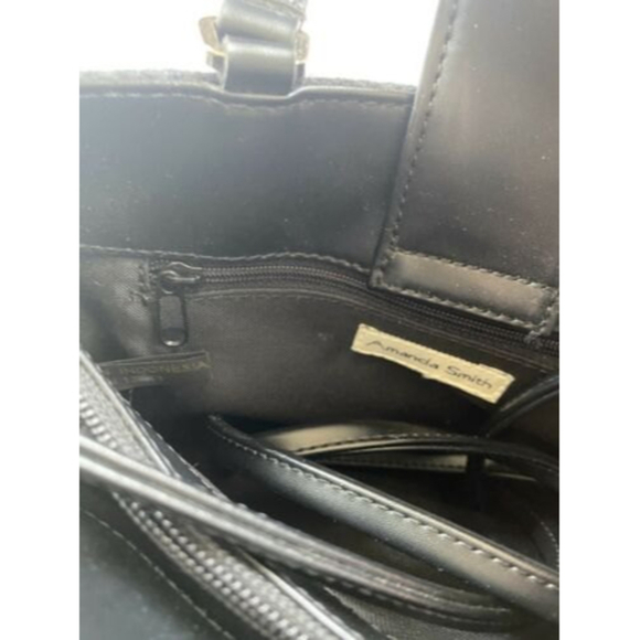 Amanda Smith Gray Charcoal Mini Handbag Crossbody Y2K 90s. - Picture 6 of 6